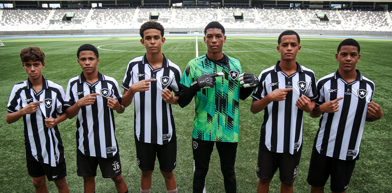 Cauã, Miguel, Isaque, Dida, Luís Philipe e Yann