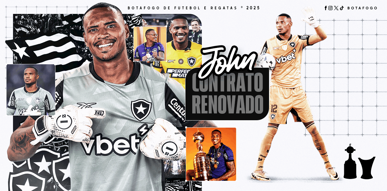 Botafogo renova contrato do goleiro John