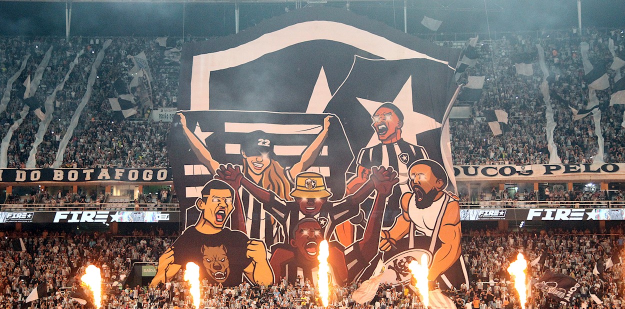 Mosaico da torcida do Botafogo