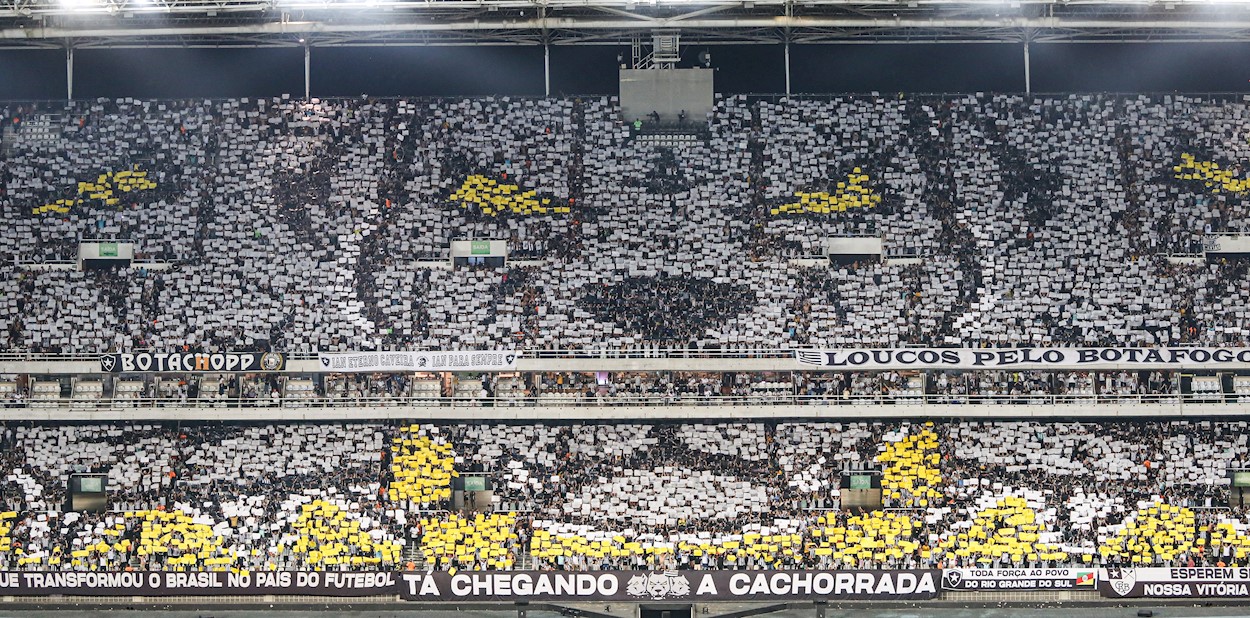 Mosaico da torcida do Botafogo